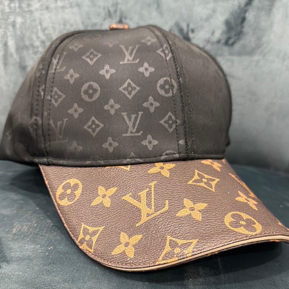 Fashion Inspo Black and Brown Monogram Cap